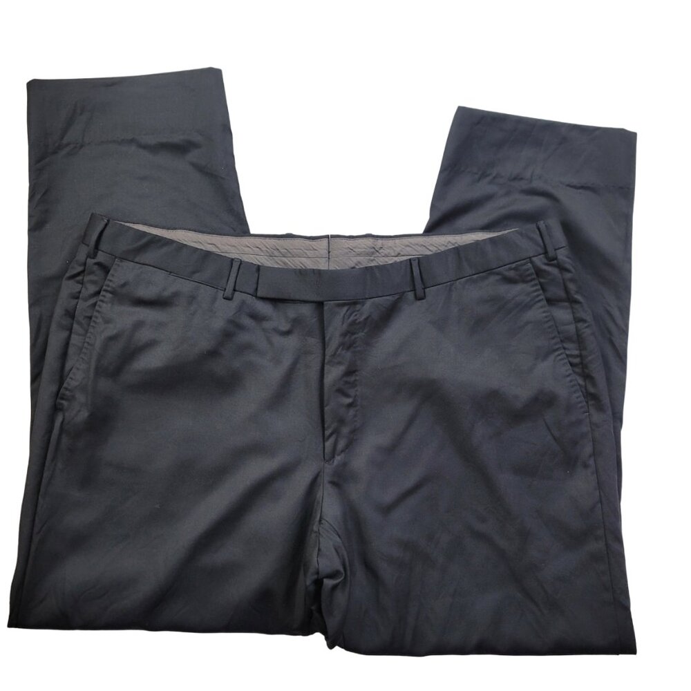 Ermenegildo Zegna Wool Dress Pants Size 3XL Black Italian Dress Slacks